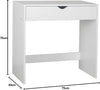 White Wooden Dressing Table Makeup Vanity Computer Desk Room Furniture 1 Drawer