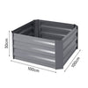 Galvanized Outdoor Garden Raised Baskets Vegetable/Herb/Flower Grow Bed Planter