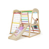 6-in-1 Indoor Jungle Gym Climbing Toy Kids Wooden Playground Climber Playset