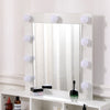 White Dressing Table Mirror with Lights Drawer Makeup Vanity Set Desk +2 Drawers