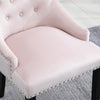 1/2/4/6 Dining Chairs Armchair High Back Linen/Velvet Upholstered Wood Legs Home