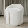 Teddy Fleece Pouffe Vanity Chair Round Dressing Table Stool Living Room Bedroom
