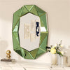 Large Edged Wall Mirror Wide Beveled Statement Accent Vanity Mirror HD Art Decor