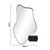 Framed Arched Mirror Wall Mounted Vanity Makeup Bedroom Glass Dressing Mirror