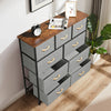 9 Drawer Chest of Drawers Fabric Dresser Bedside Storage Organizer Unit Bedroom