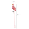 Solar Powered LED Flamingo Flowers Stake Light Outdoor Garden Yard Lawn Ornament