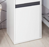 Modern Side Cabinet White Slim Storage Cupboard Small Narrow Drawer Shelf Unit
