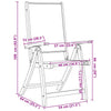 Folding Garden Chairs 6 pcs Solid Wood Acacia and Z7J0