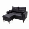 Modern L-Shaped Corner Sofa 2 3 Seater Armchair Couch With Footstool