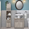 Grey Bathroom Under Sink Cabinet Basin Storage Cupboard Vanity Unit Furniture