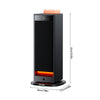 2000W Electric Tower Heater 2 Heat Settings Eco Mode Warmer With Humidifier