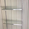 Garden Metal Shed Small House 3ftx5ft Storage House Outdoor Tool Pent Shed Lock