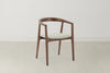 Swyft Dining Chair 01 Walnut - Oatmeal Fabric - Set of 2 RRP £399