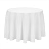 Large White Tablecloth Round Table Cover for Buffet Table Parties Holiday Dinner
