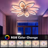 82CM LED CEILING FAN LIGHT 72W DIMMABLE CHANDELIER 6 SPEED WITH REMOTE CONTROL