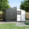 Storage Shed Equipment Combo Package Steel Tool Shed + Polycarbonate Sunroom Kit