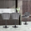 1/2/4/6x Bar Stool Swivel Gas Lift Adjustable Height Barstool with Velvet Padded