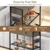 Entryway Table Living Room Narrow Console Table Bar Table w/Charging Station