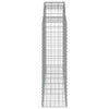 Arched Gabion Baskets 11 pcs 200x50x140/160 cm Galvanised Iron