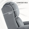 Lift Chair Riser and Recliner Chair with Vibration Massage, Heat, Grey