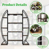 XXL Tall Plant Stand Indoor with Grow Light Industrial Curved Ladder Planter Pot