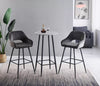 2 X Bar Stools Velvet Breakfast Chair Kitchen High Counter Stool Pub Restaurant