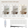 Dressing Table With 5 Drawers LED Mirror Makeup Desk Vanity Table Bedroom White
