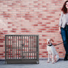 38inch Large Dog Cage Thicken Steel Crates Kennel Home Yard Garden Carrier