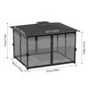 3m Hardtop Gazebo Party BBQ Marquee with Polycarbonate Roof Netting and Curtains