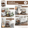 3-Tier Record Player Stand Record Holder Shelf Display Shelf Bedroom End Table