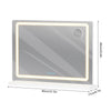 LED Hollywood Makeup Vanity Cosmetic Mirror with Lights 80 x 60cm Large Mirror