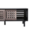 Industrial TV Table Wood TV Stand Console Cabinets Sliding door for Living Room