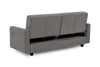 Brand New Grey 3 Seater Sofa Bed with Sleeping Area and Under Seat Storage