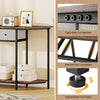 Freestanding Accent Table Behind Couch-Brown