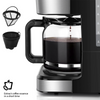 Digital Filter Coffee Maker Machine Instant Caffé Powder Jug Anti-Drip 12 Cups