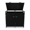 Double Wheelie Garbage Storage Bin Shed Bin Storage Shed Lockable Bin Hideaway