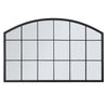 Large Arched Window Garden Décor Mirror Wall Mounted Metal Indoor Outdoor Decor
