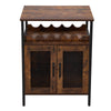 Retro Storage Cabinet Sideboard and Buffet Table with Wine Holder Cupboard