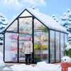 Polycarbonate Roofing Sheet 4/10mm Twinwall Panel Canopy Conservatory Greenhouse