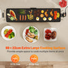 89x22CM Black Electric Griddle Extra Large Teppanyaki Grill w/Drip Tray