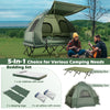 2-Person Camping Tent Cot 5-in-1 Folding Camping Bed Tent Sleeping Bags