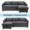 Big Sale! Large 3 Seater Corner Sofa Bed w/Storage Couch Settee Sofabed L Shaped