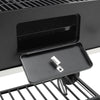 Rectangle BBQ Barbecue Steel Charcoal Grill Outdoor Patio Garden Smoker Wheeled