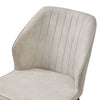 Set of 2 Faux Leather/Suede Dining Chairs Metal Legs Reception Restaurant Chair