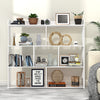 7 Cube Wooden Bookcase Shelving Display Shelves Storage Unit Wood Shelf UK