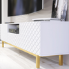180cm TV Unit I Sideboard Cabinet I Cupboard TV Stand I White Gold Carved Doors