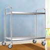 Metal Kitchen Serving Trolley Cart Beauty Salon Shelf Storage Rack with Wheel