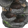 Solar Power Fountain Waterfall LED Water Feature Vertical Slate Statues &Panel
