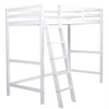 Single Solid Pine Wood Loft Bed Frame High Sleeper Bunk Bed Study Desk Cabin Bed
