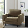 Dusk Sloane Olive Matte Velvet Loveseat RRP £636